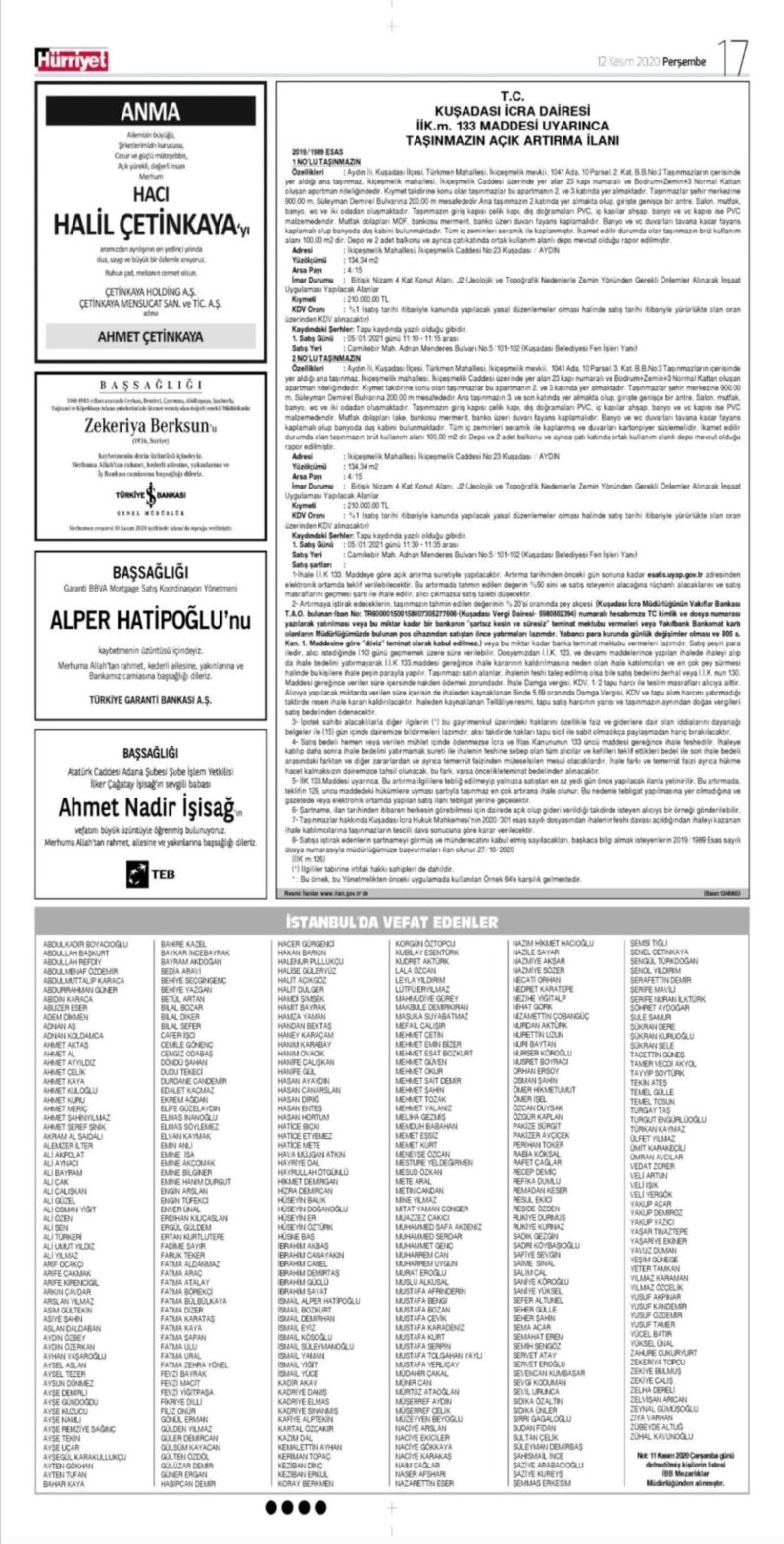 Hurriyet-Vefat-Ilanlari-12-Kasim-2020 Hurriyet-Vefat-Ilanlari-12-Kasim-2020