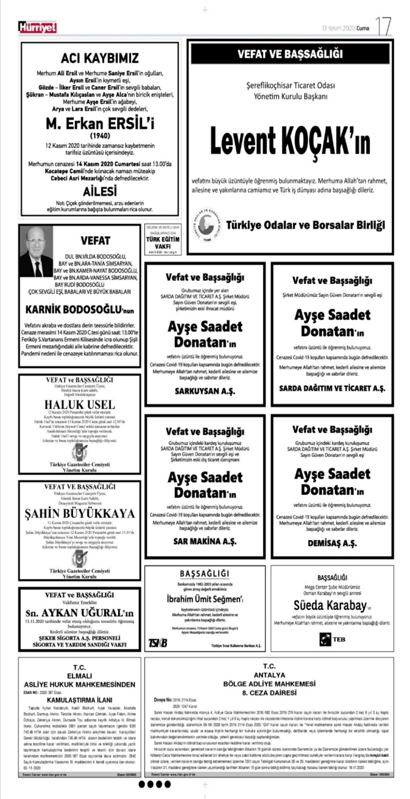 Hurriyet-Vefat-Ilanlari-13-Kasim-2020-1 Hurriyet-Vefat-Ilanlari-13-Kasim-2020-1